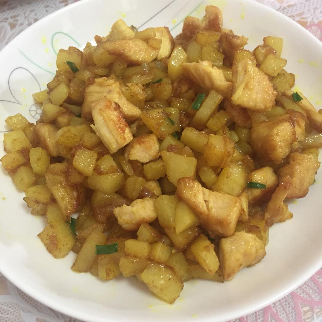 一道怎么做都好吃的干煎土豆鸡丁（红烧，咖喱，椒盐，孜然）