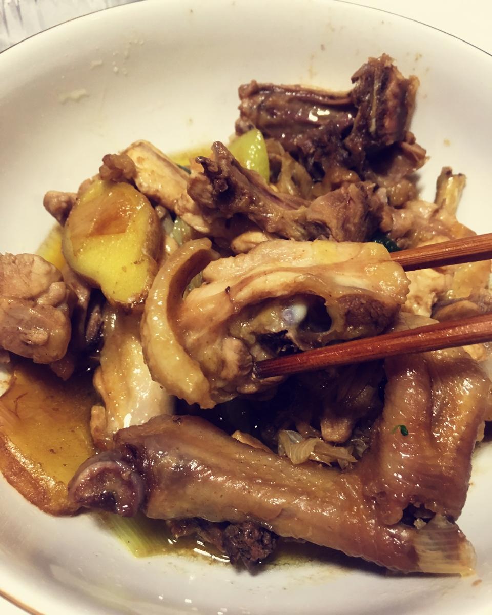 姜葱炒鸡