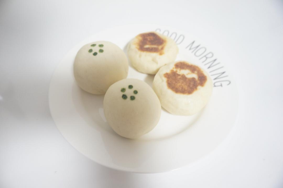 发面绿豆饼vs绿豆沙烤包子