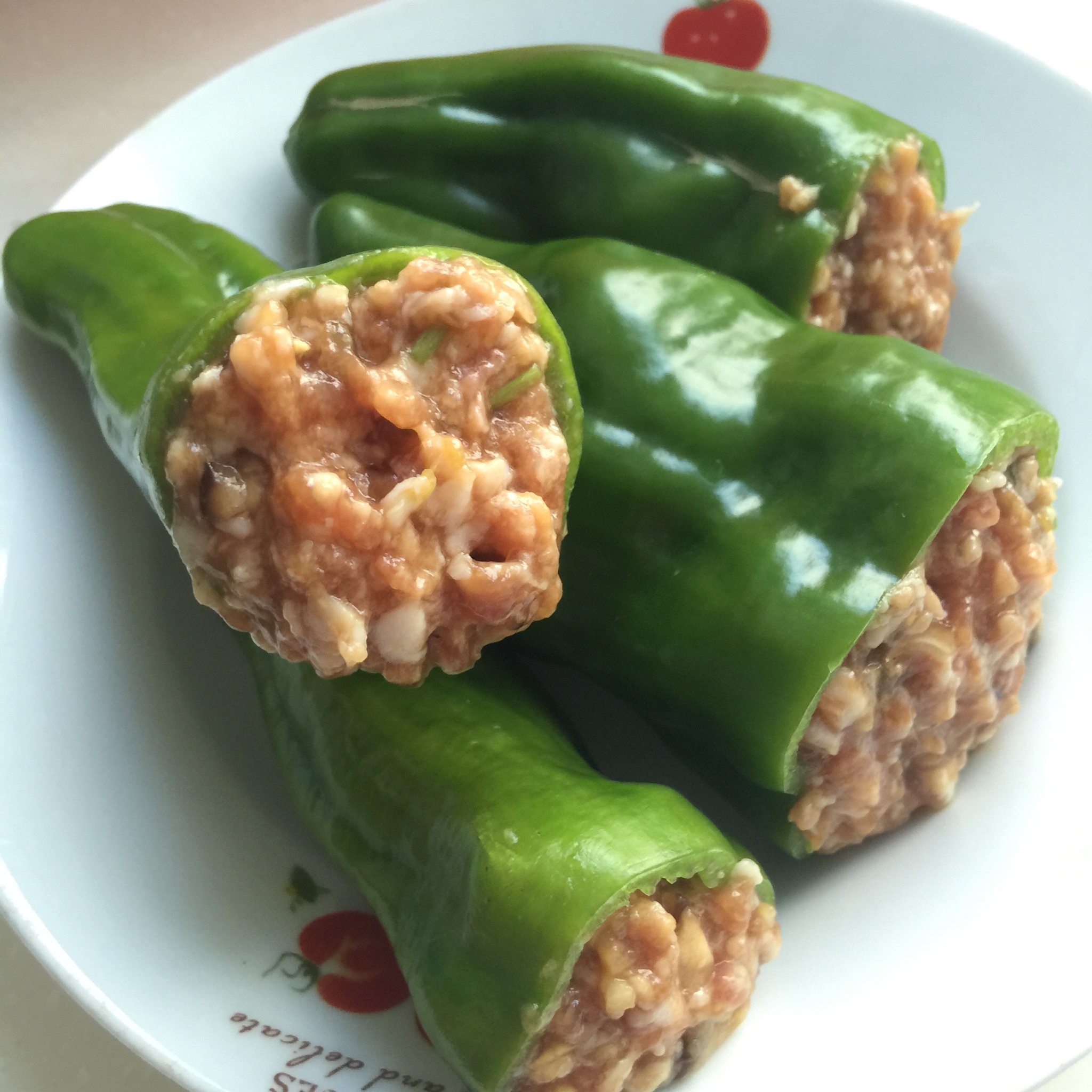 虎皮青椒酿肉
