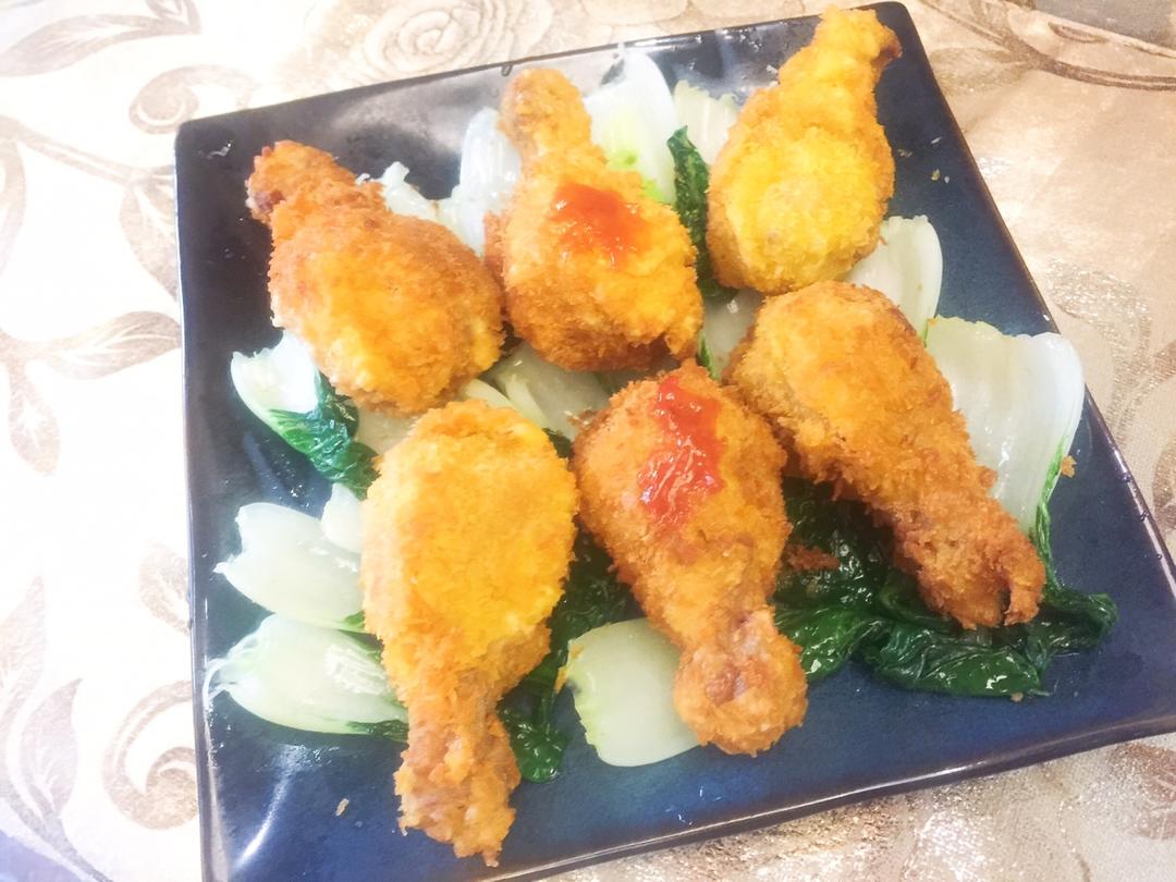 面包糠炸鸡腿（可以和肯德基相媲美的炸鸡腿）