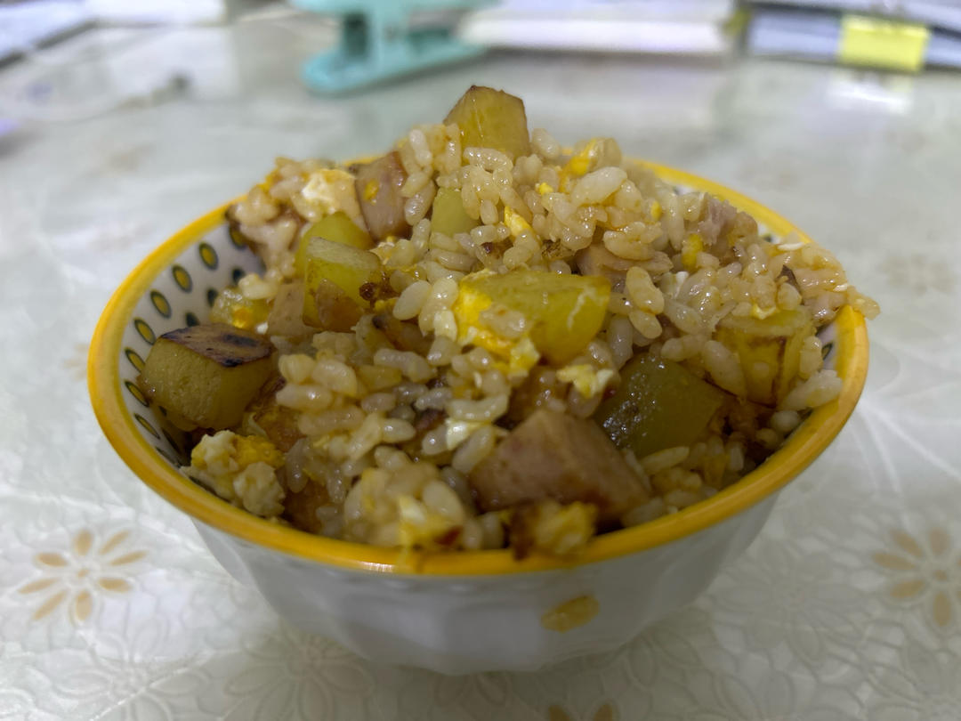 火腿土豆烩饭