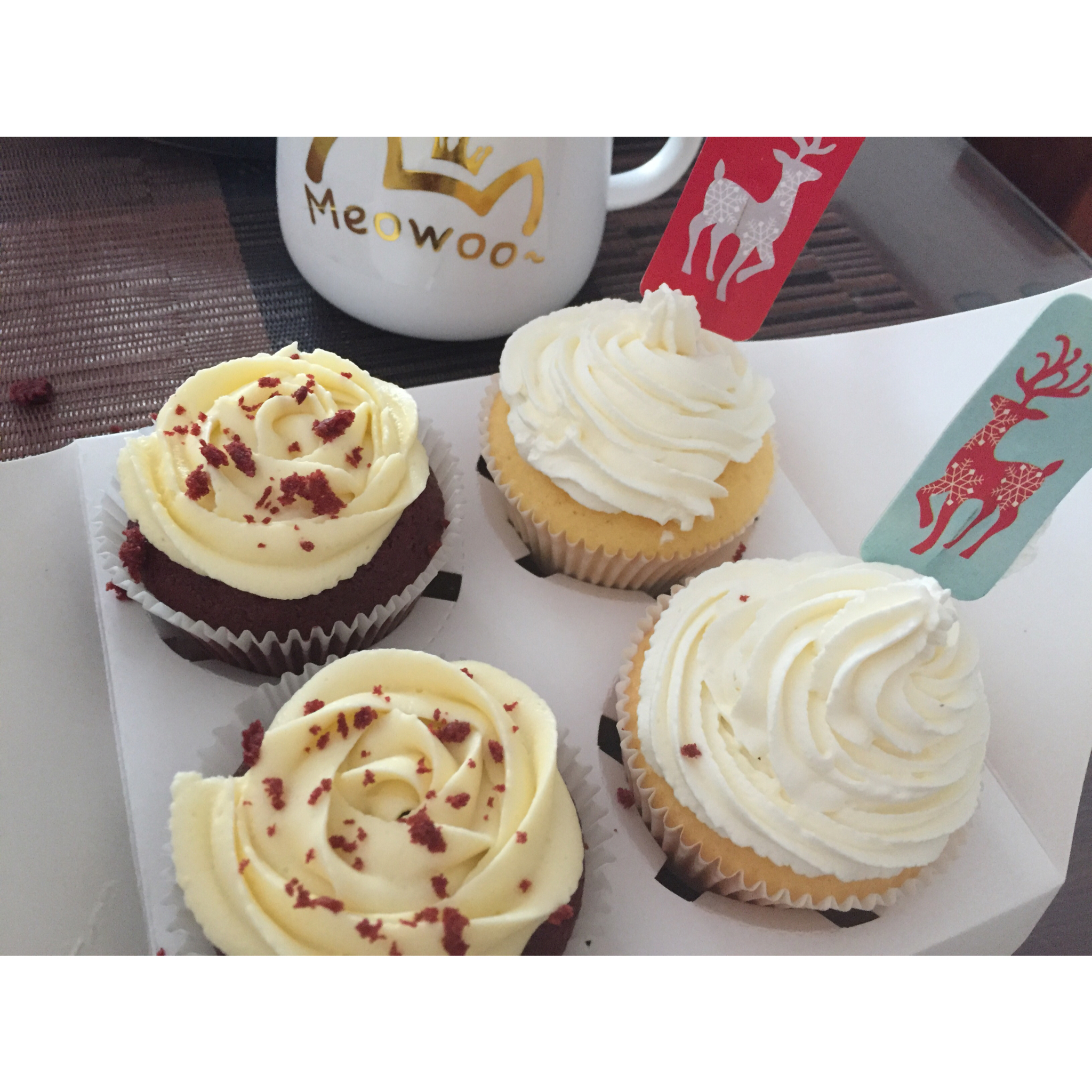 传统红丝绒杯子蛋糕（极软无泡打粉）Red velvet cupcake