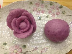 给自己的减肥餐-紫薯馒头的做法 步骤8
