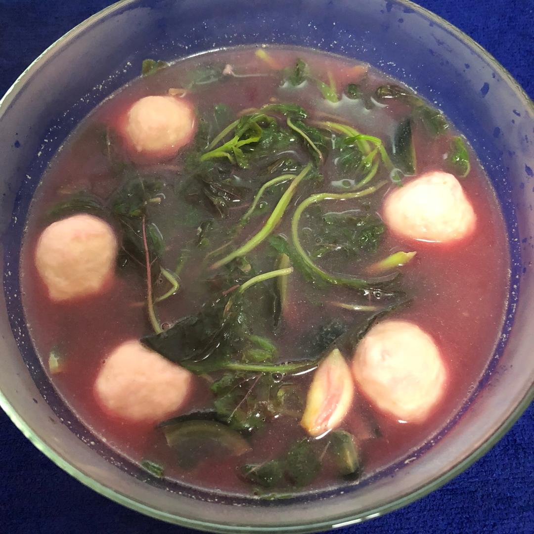 苋菜皮蛋汤