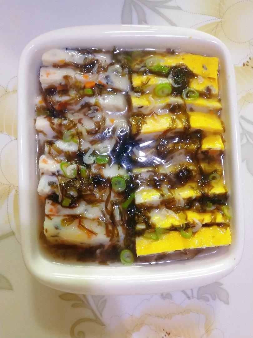 小羽私厨之紫菜龙利鱼糕