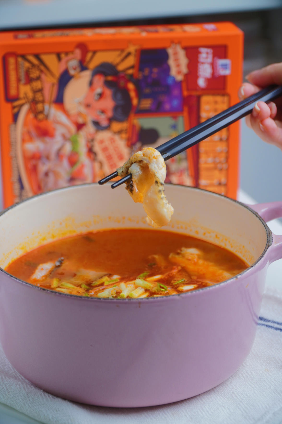 比酸菜鱼更鲜爽的鲜虾番茄酸汤鱼粉