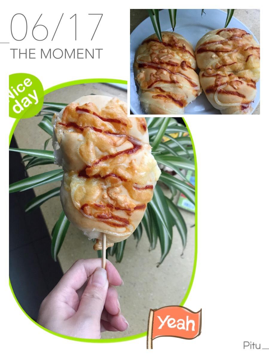 烤起来吧，鸡腿面包~