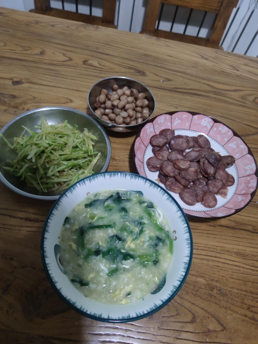 鸡蛋菠菜嘎达汤
