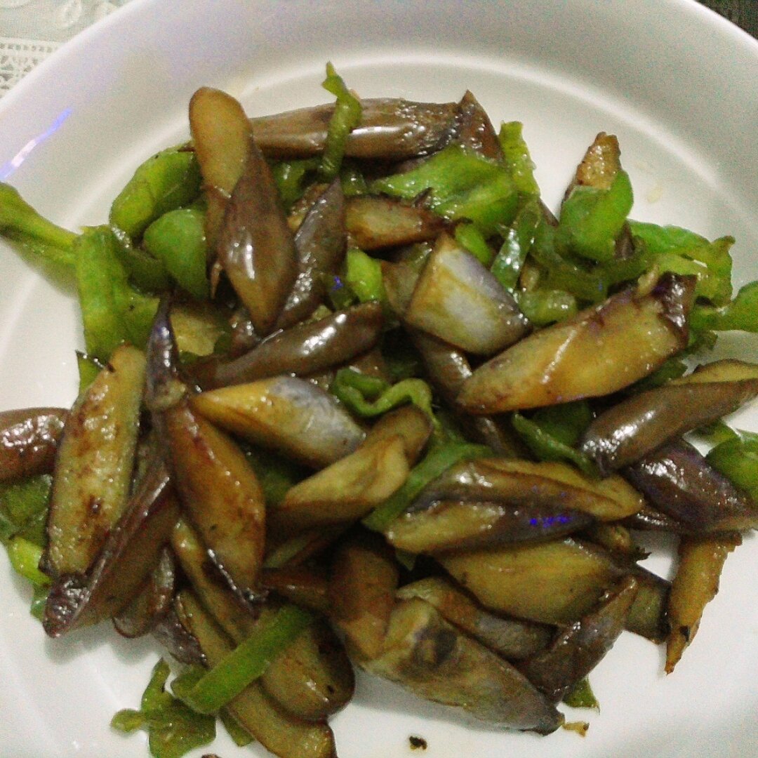 青椒炒茄子