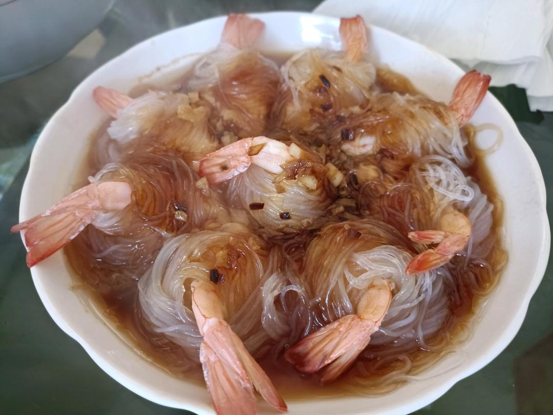 粉丝蒸虾球（吉利虾球）