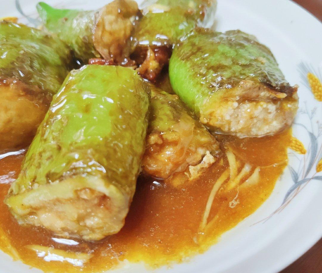 虎皮尖椒酿肉