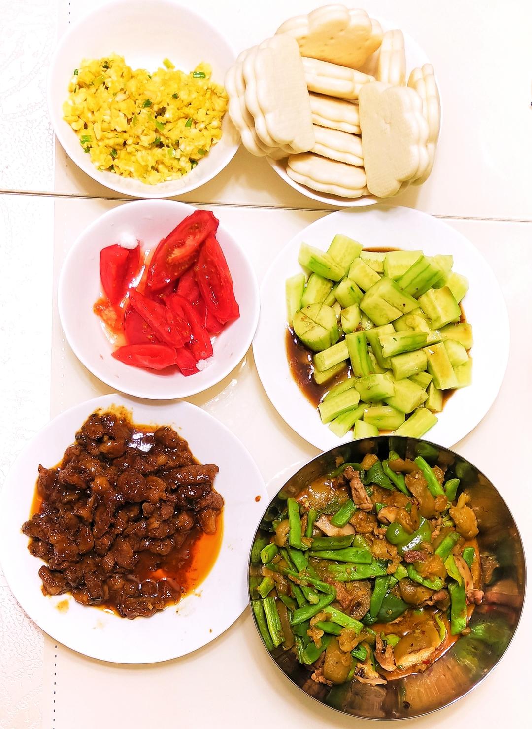 【少油版】茄子平菇烧豆角