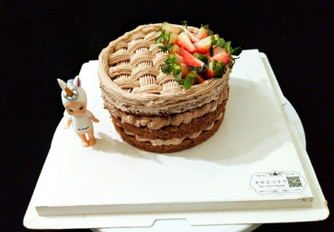 视频菜谱:6寸加高奶油水果蛋糕（适合新手）