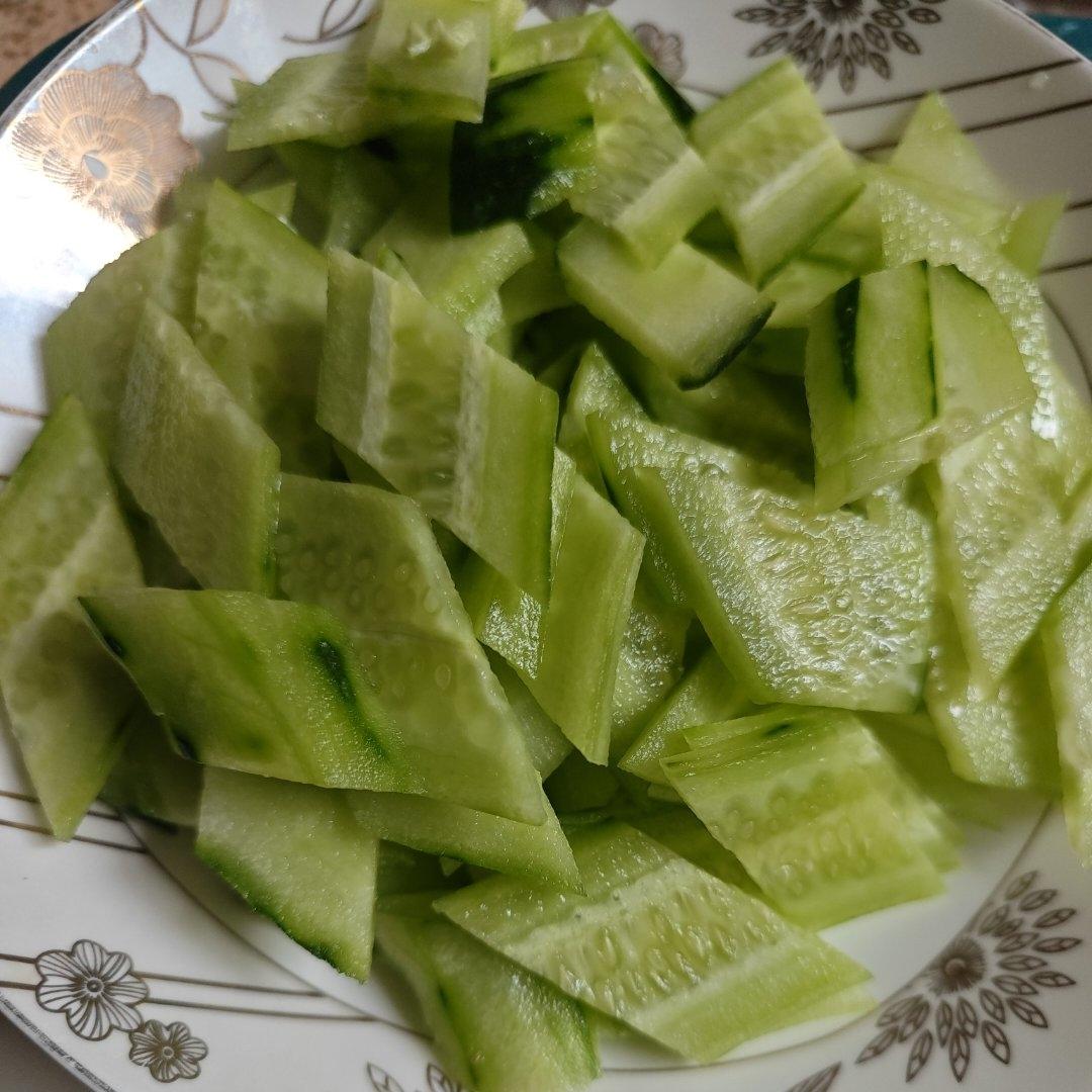 菱形黄瓜片切法