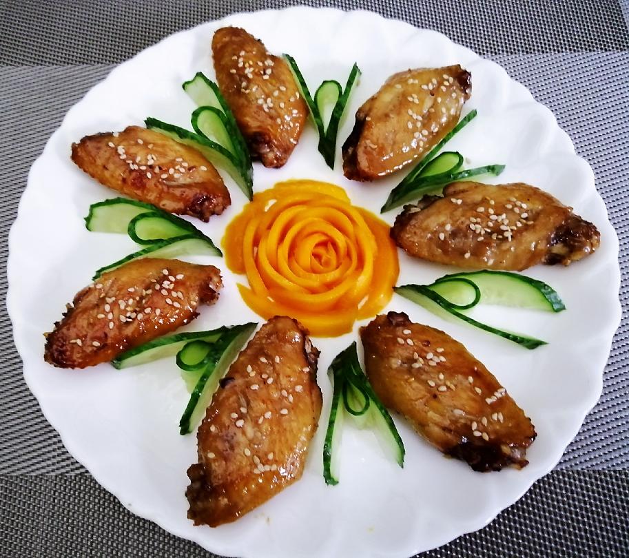 胜过肯德基的烤翅（蒜香蜜汁味）