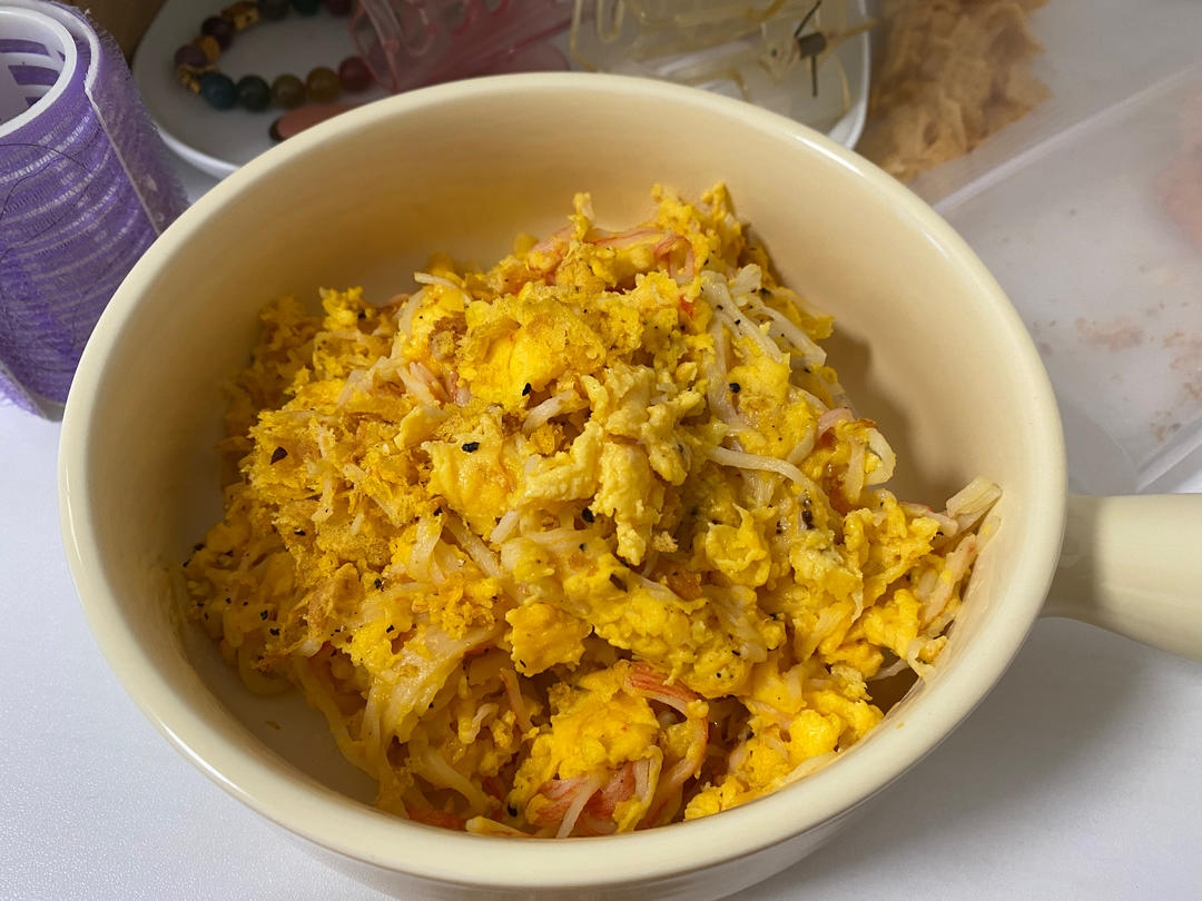 蟹柳滑蛋！鲜嫩到爆！