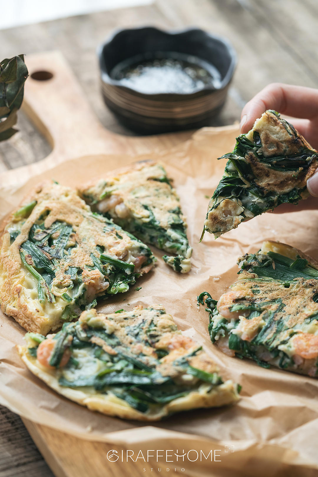 韭菜虾饼的做法