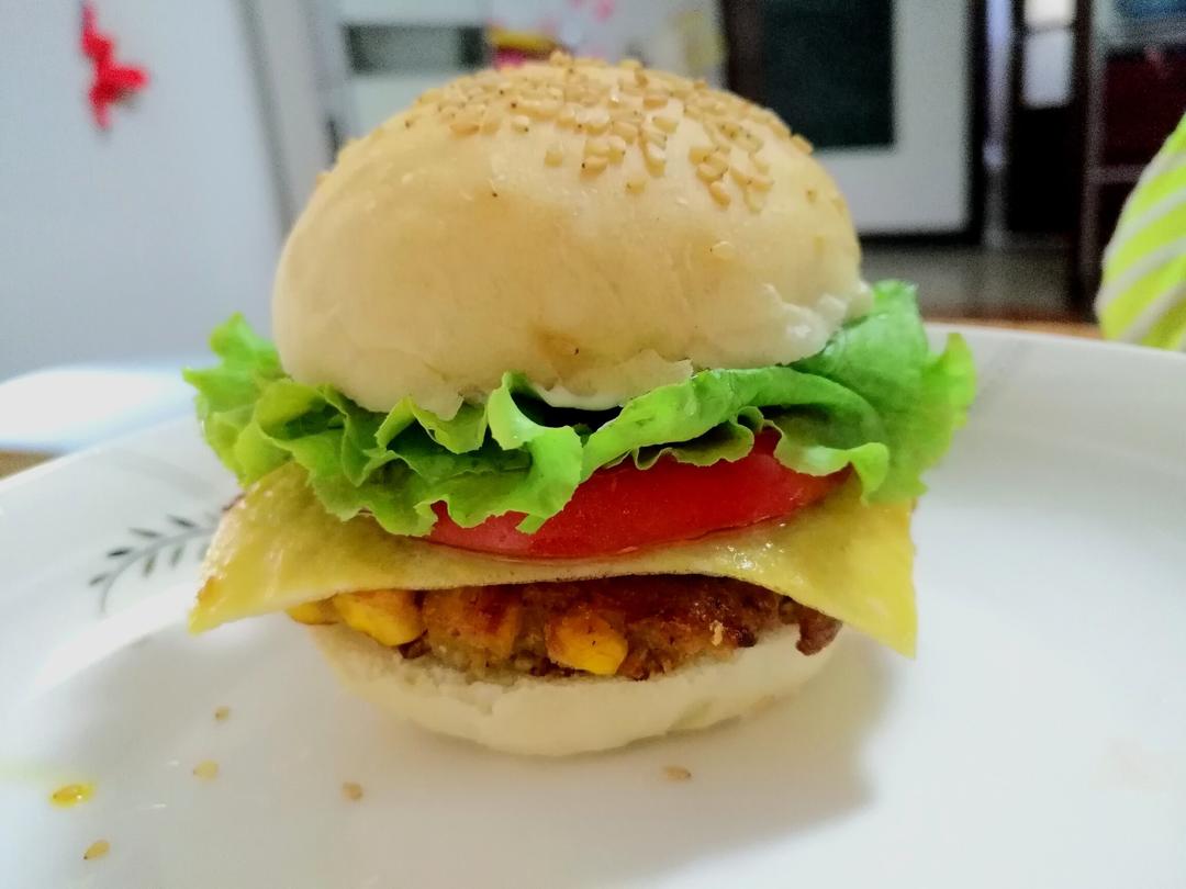 素汉堡肉饼