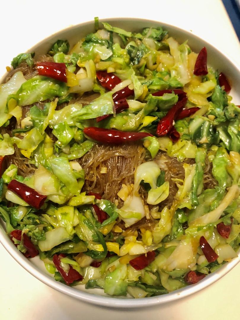 mustundead做的甘蓝炒粉丝