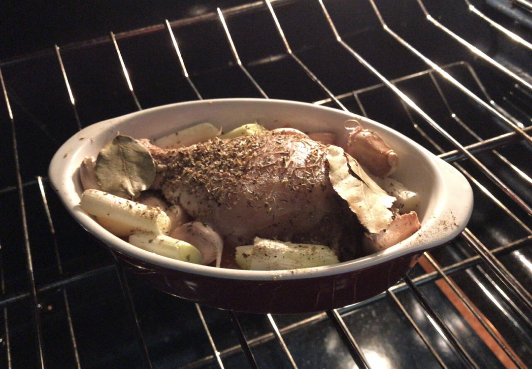 香蒜蕃茄烤鸡腿