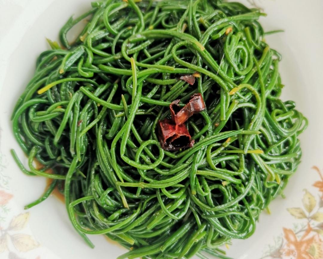 凉拌沙葱的做法