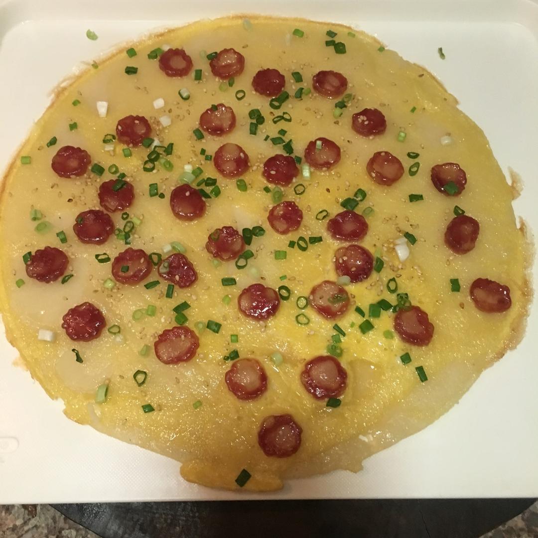 香肠（腊肠）鸡蛋煎饼