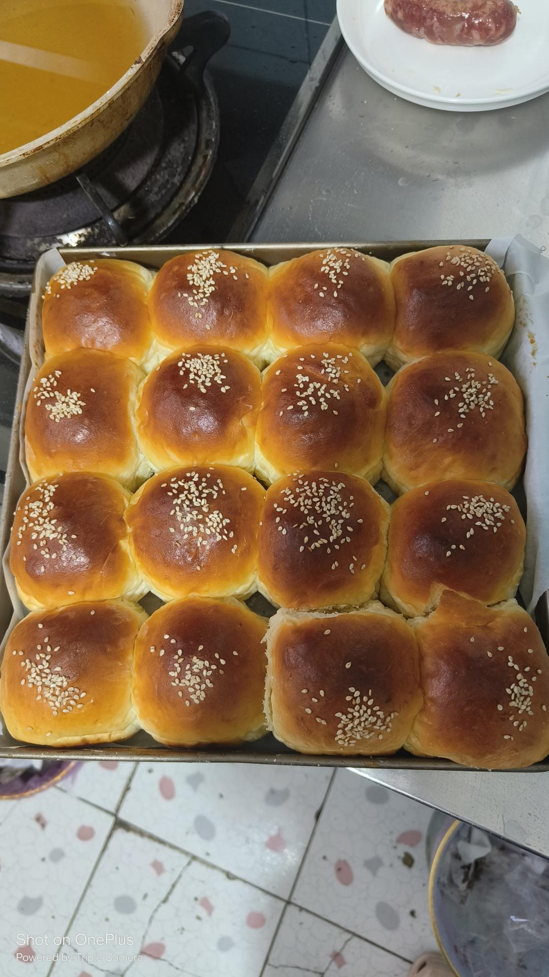 奶黄小餐包-一次发酵超好吃（附快手奶黄馅制作方法）
