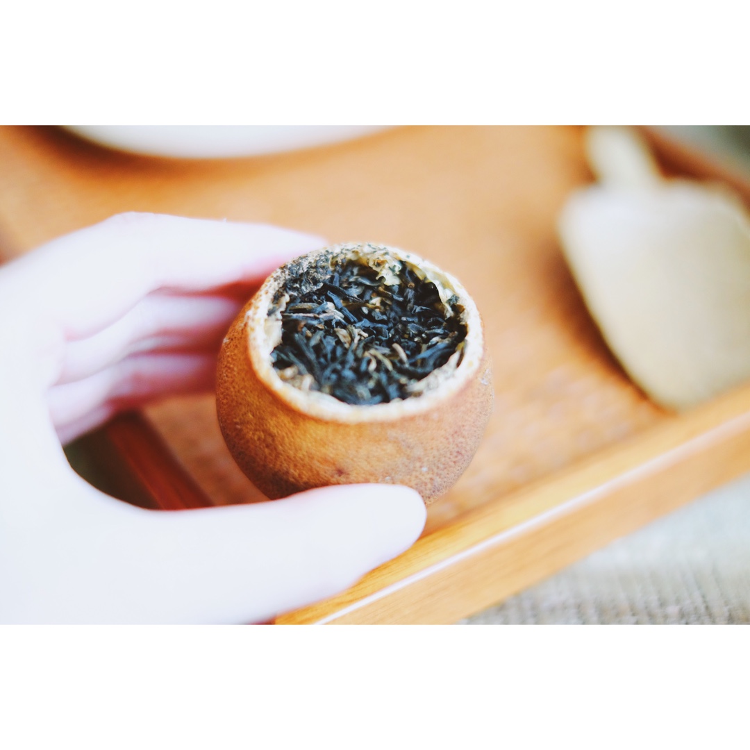一颗柑橘茶