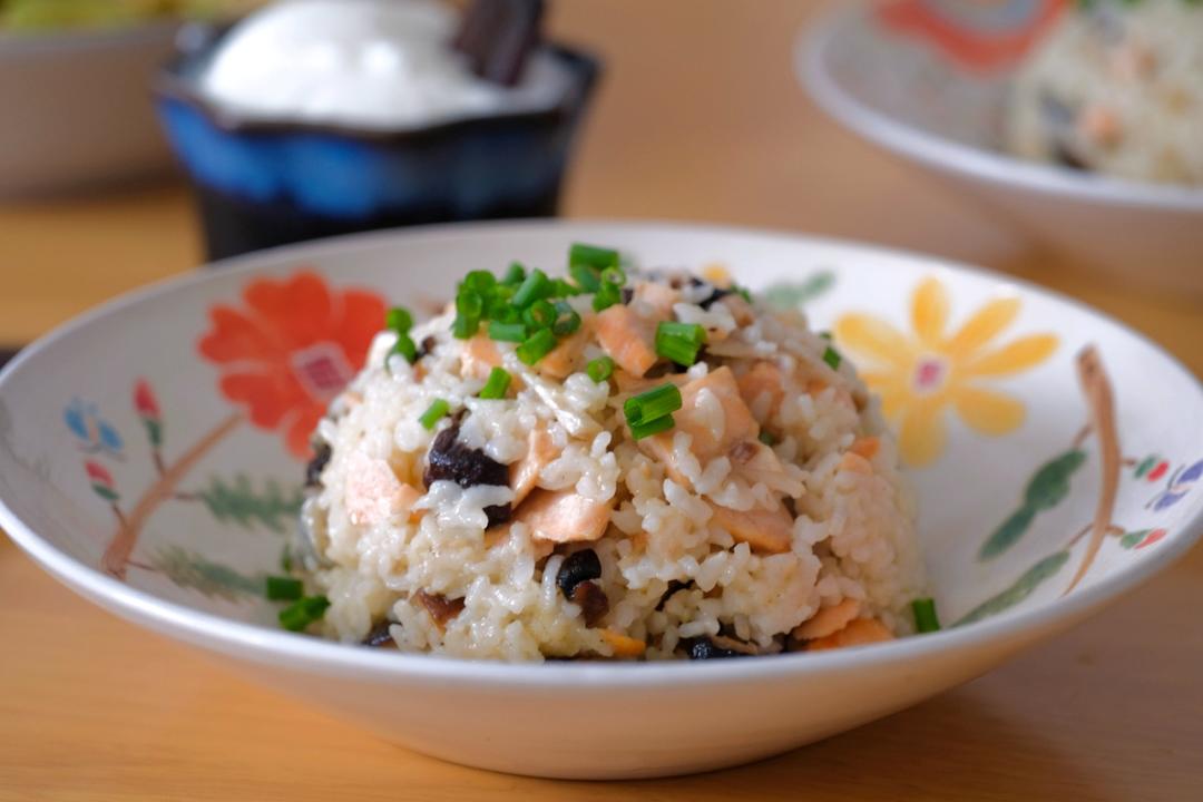 低脂三文鱼炒饭