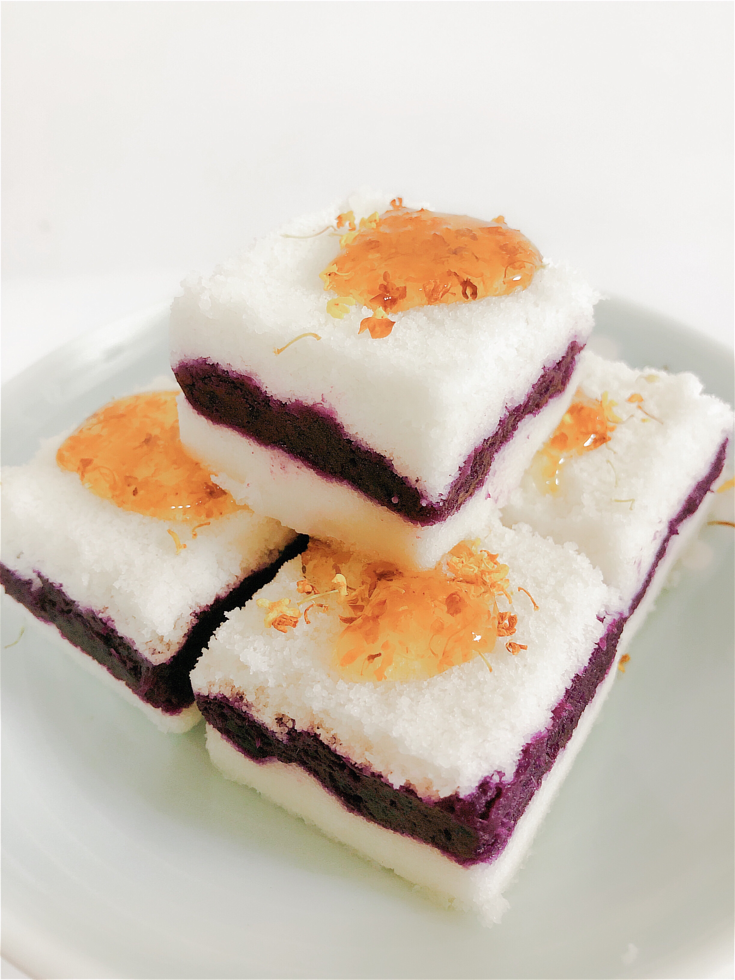桂花紫薯蒸米糕