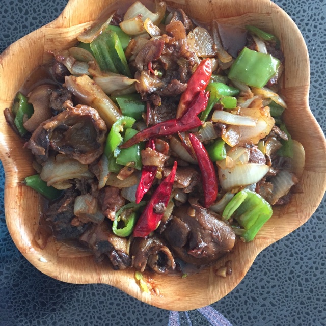 爆炒羊头肉