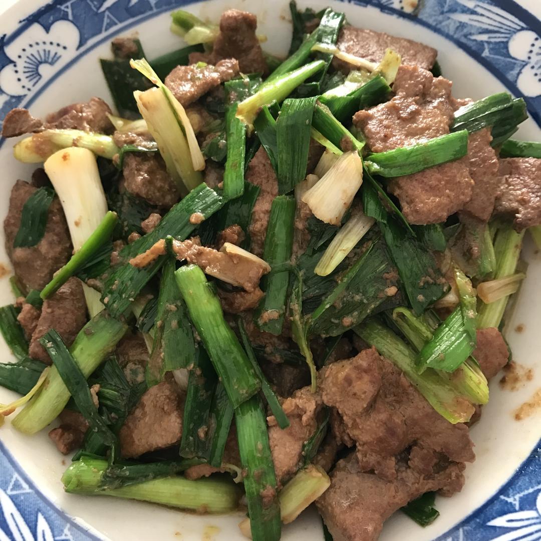 大蒜炒猪肝