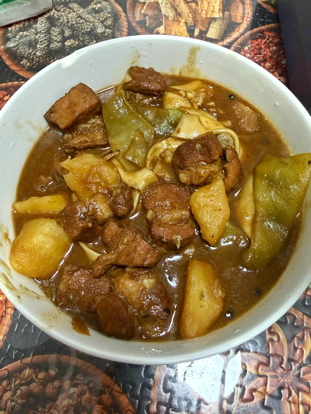 硬菜代表--排骨炖豆角土豆（豆角焖面胚子）