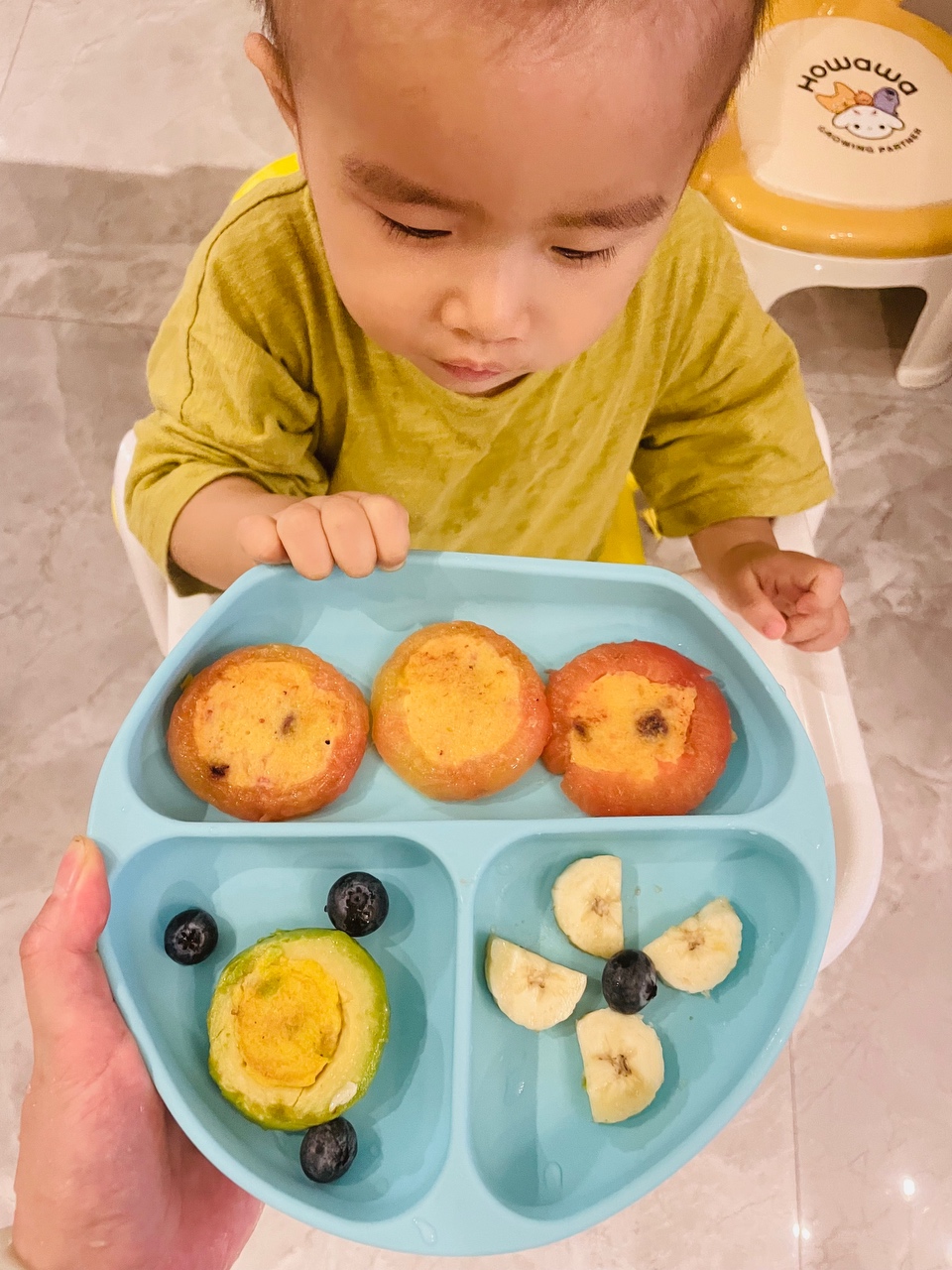 （8+宝宝辅食）西红柿蓝莓青瓜饼+牛油果玉米香蕉鸡蛋饼的做法