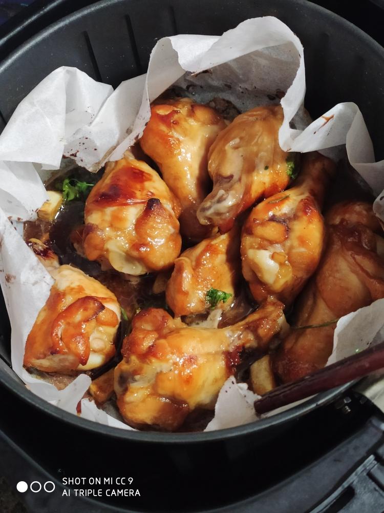 空气炸锅烤鸡腿