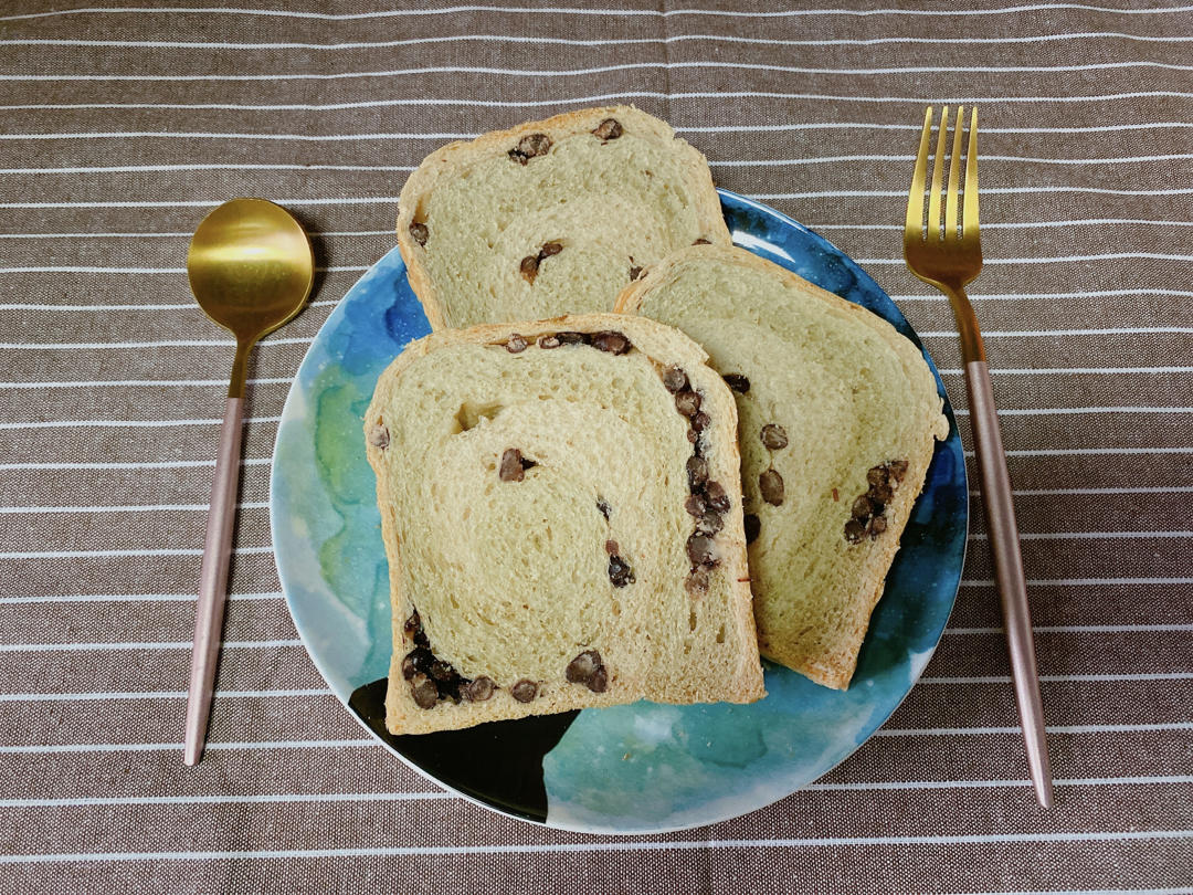 最正宗的日式抹茶红豆吐司