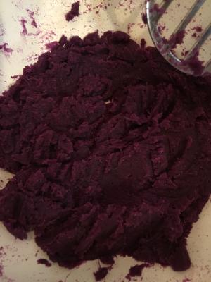 香甜的紫薯糯米饼的做法 步骤4