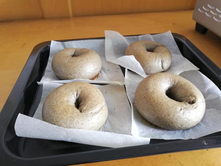 双重黑芝麻奶酥贝果