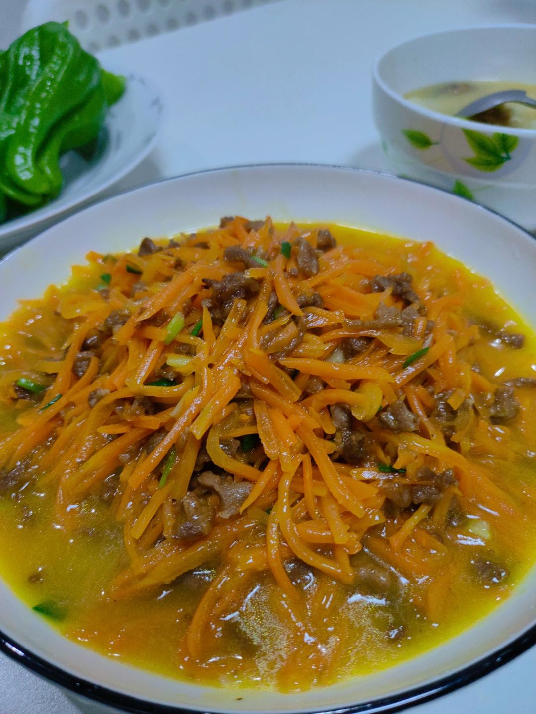 胡萝卜炒肉沫🥕