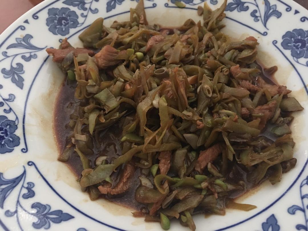 豆角丝炒肉
