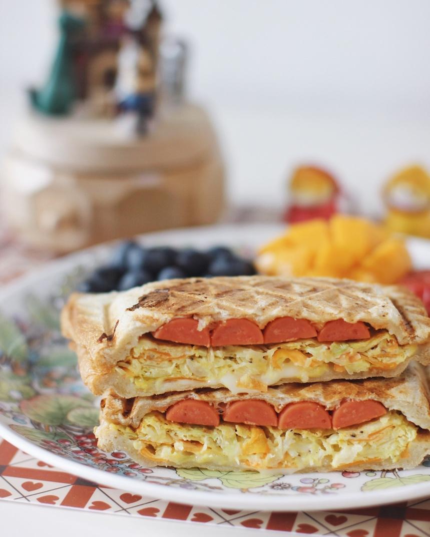 korean style 三明治 ：当蔬菜蛋饼邂逅香肠