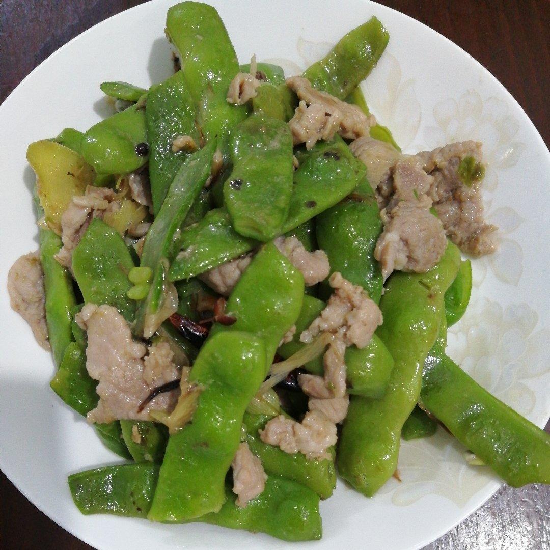长豆角炒肉
