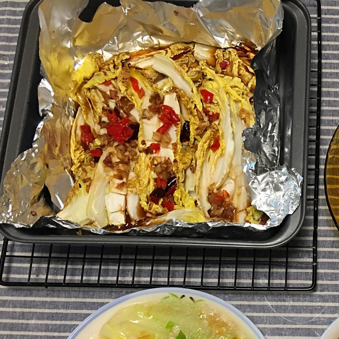 蒜烤娃娃菜（烤箱）
