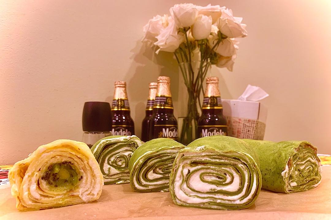 🍵抹茶毛巾卷（平底锅版）