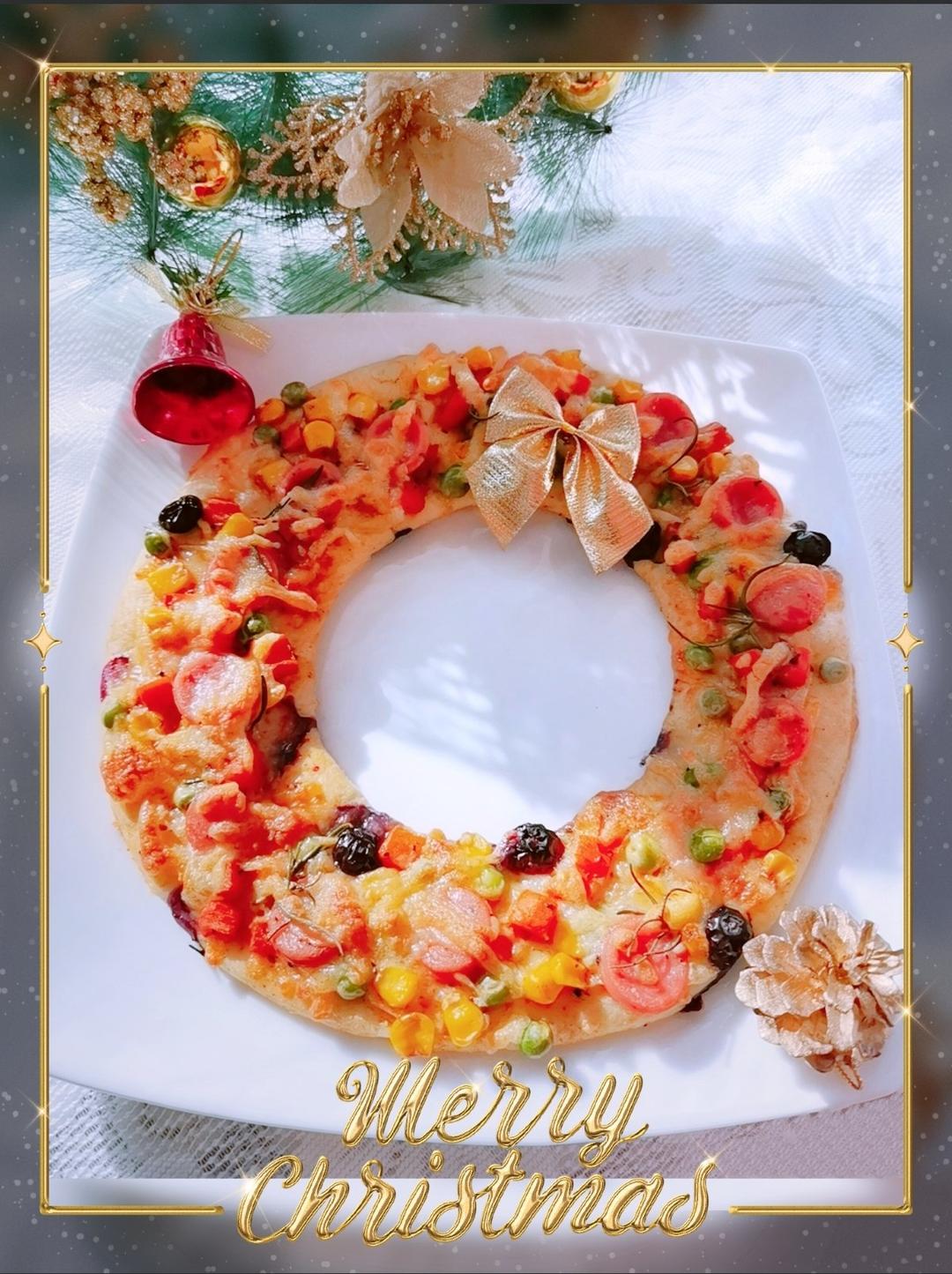 🎀圣诞花环披萨🎀