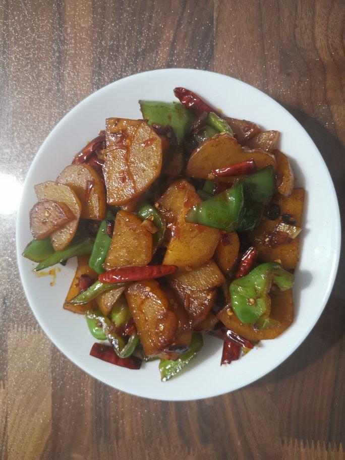 干锅土豆片（麦饭石煎锅版）