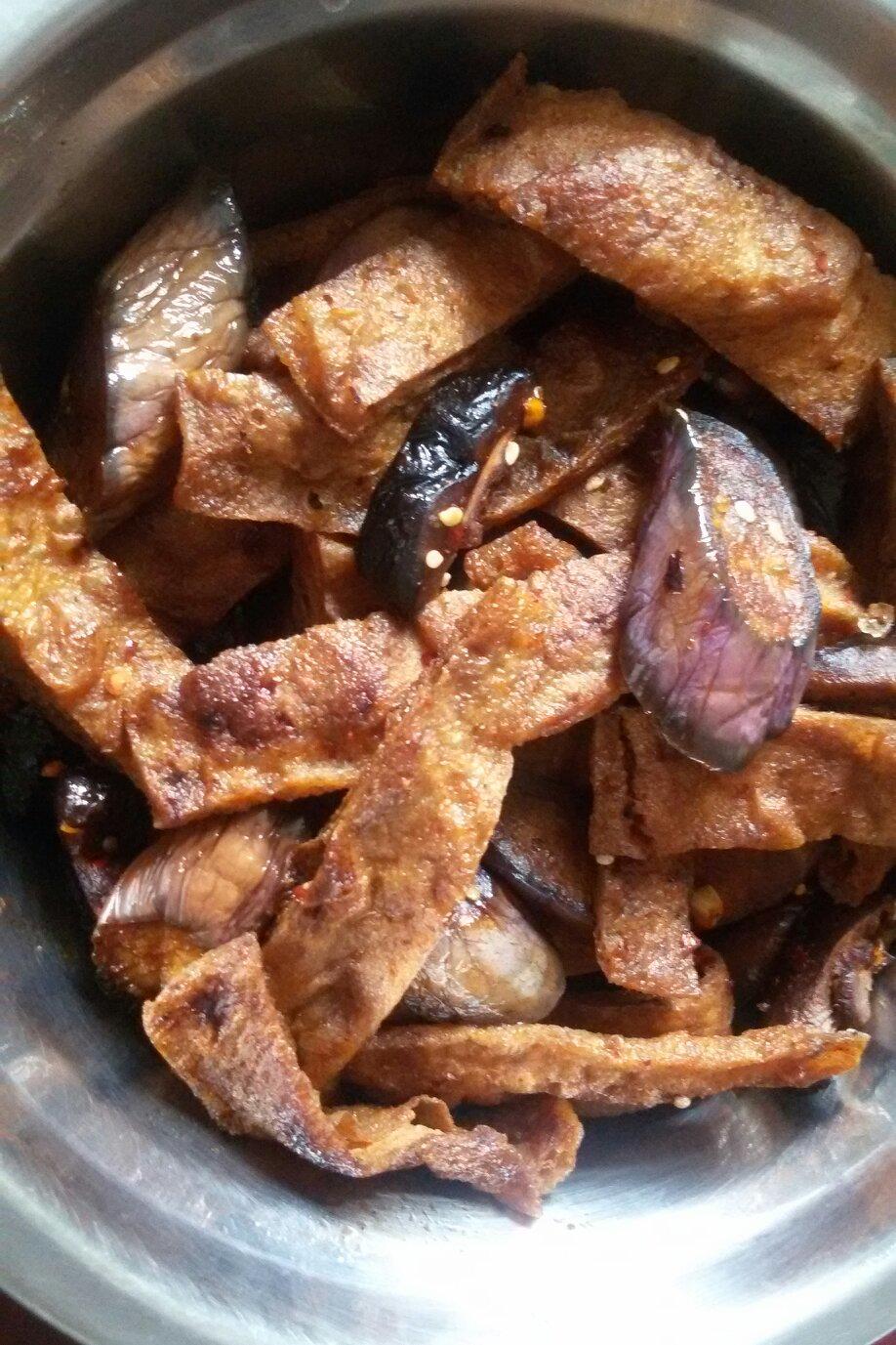 豆干炒茄子