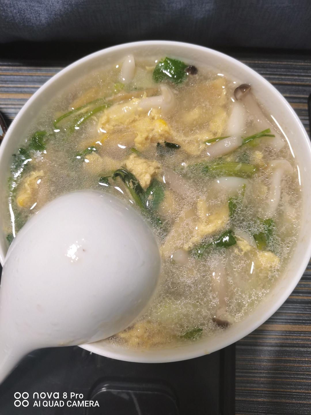 蘑菇鸡蛋汤