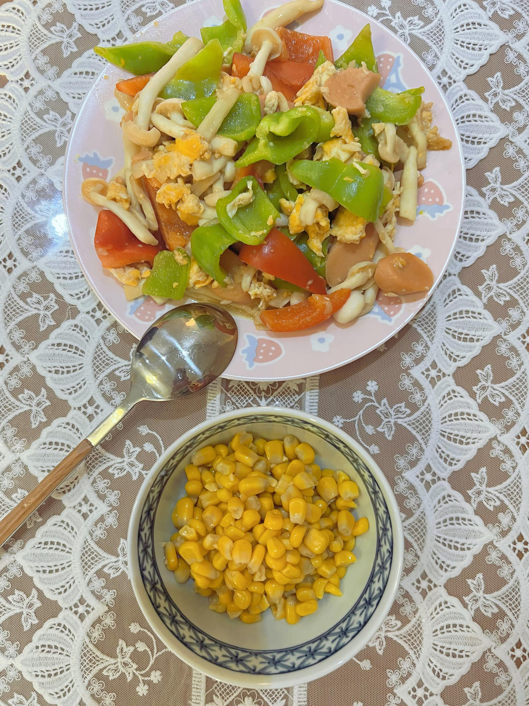 白玉菇炒火腿